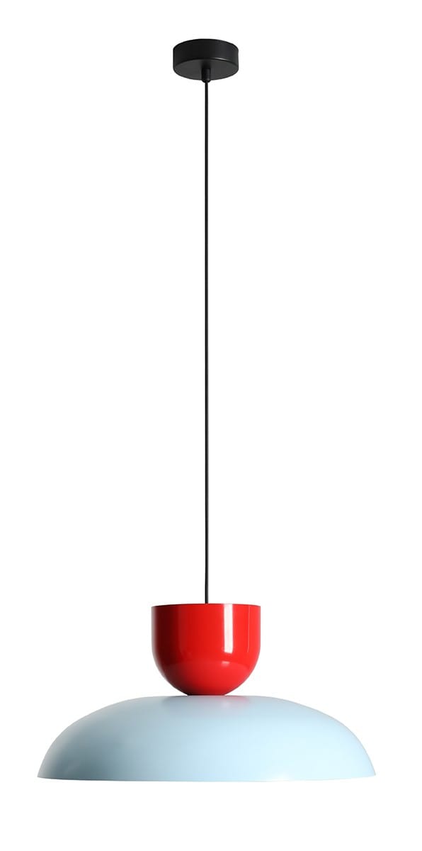 Lampa wisząca ELLA DARK BABY BLUE + RED CHILLI (47 + 15) 1144G29_19_C - Aldex
