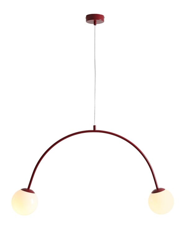 Lampa wisząca UNA 2 RED WINE 1116H15 - Aldex