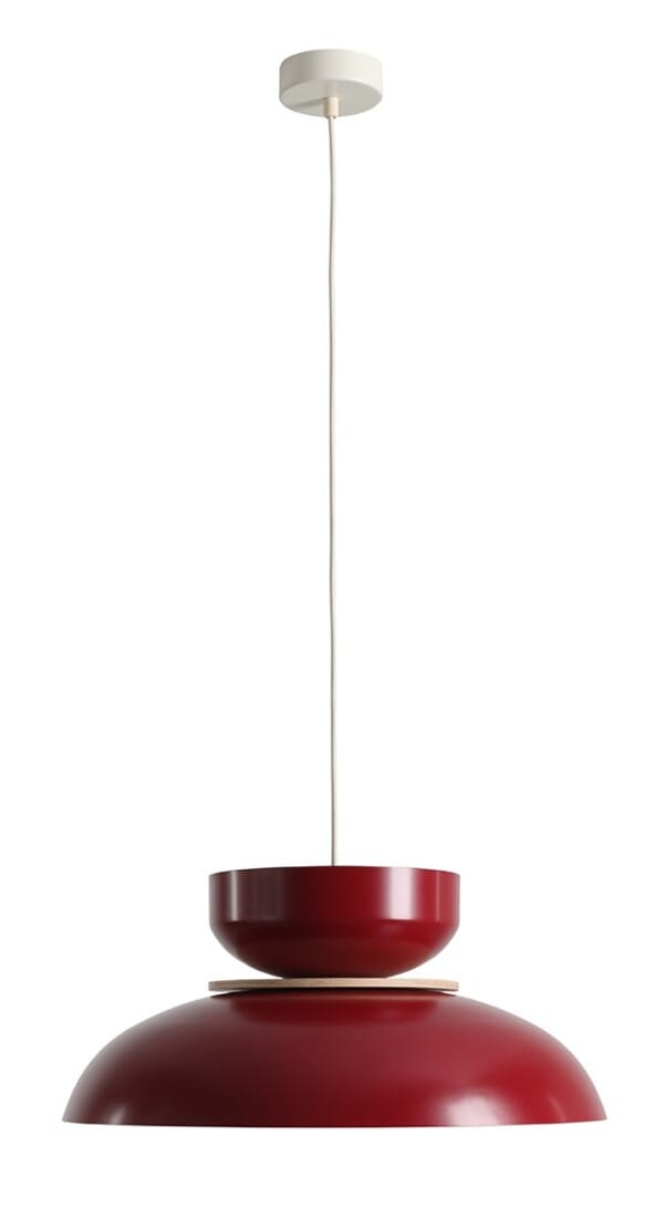 Lampa wisząca ALDO LIGHT RED WINE (47+ 23+ wood) 1152G15_15_J - Aldex