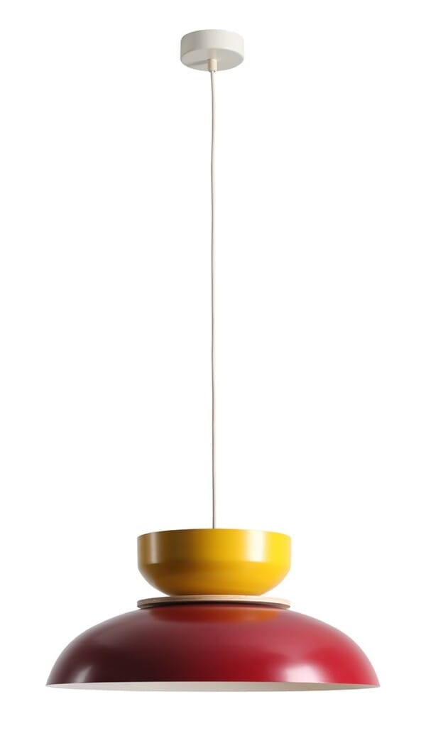 Lampa wisząca ALDO LIGHT RED WINE + MUSTARD (47+ 23+ wood) 1152G15_14_J - Aldex