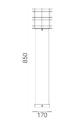 Lampa stojąca słupek STOCKHOLM 85CM DIM LED 1265GA - Norlys - obrazek 6