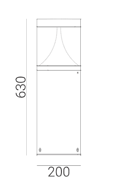 Lampa stojąca słupek EGERSUND 63CM LED 1285GR - Norlys - obrazek 2