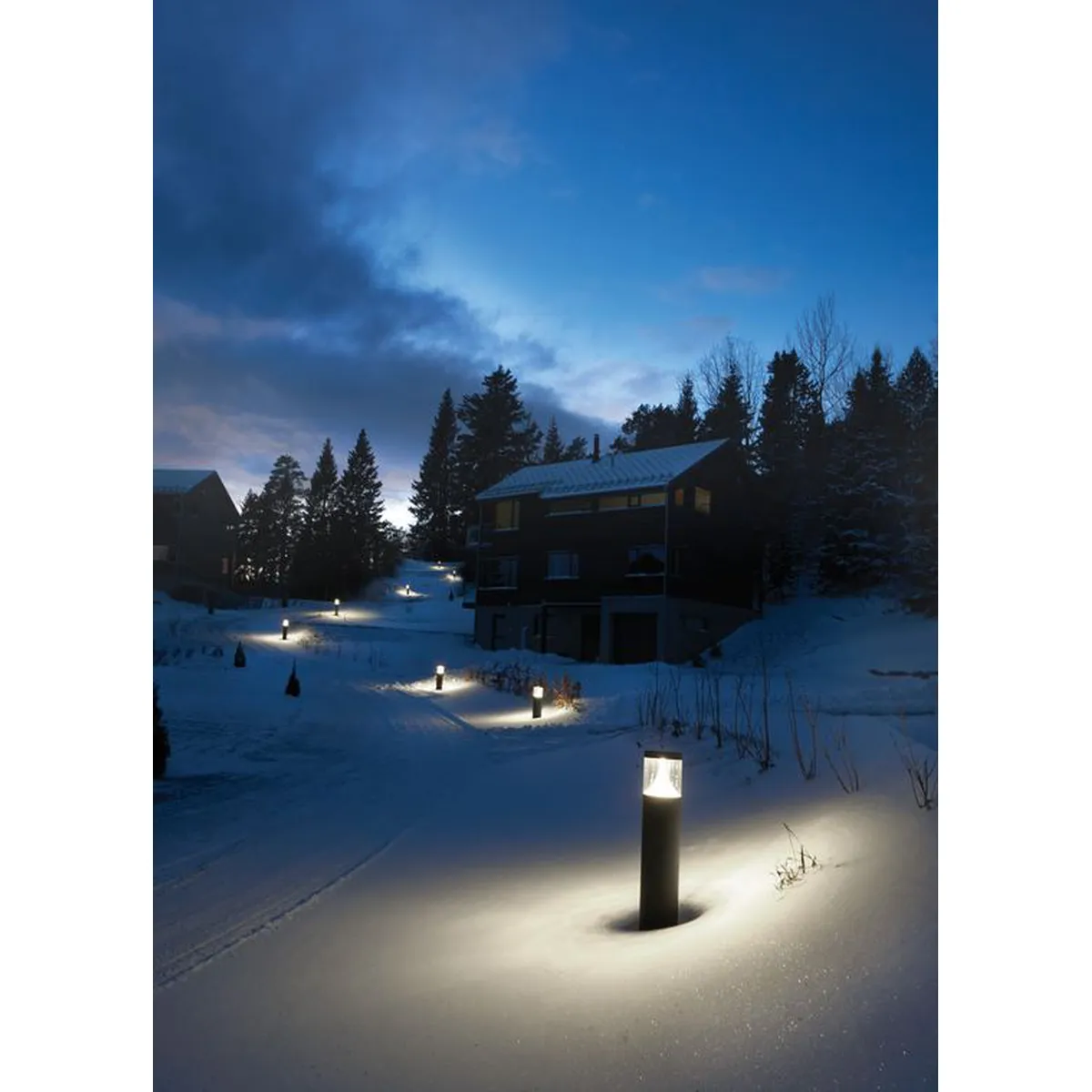 Lampa stojąca słupek EGERSUND 63CM LED 1285GR - Norlys - obrazek 7