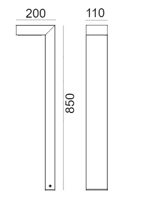 Lampa stojąca słupek ogrodowy ASKER LED 1311B - Norlys - obrazek 8