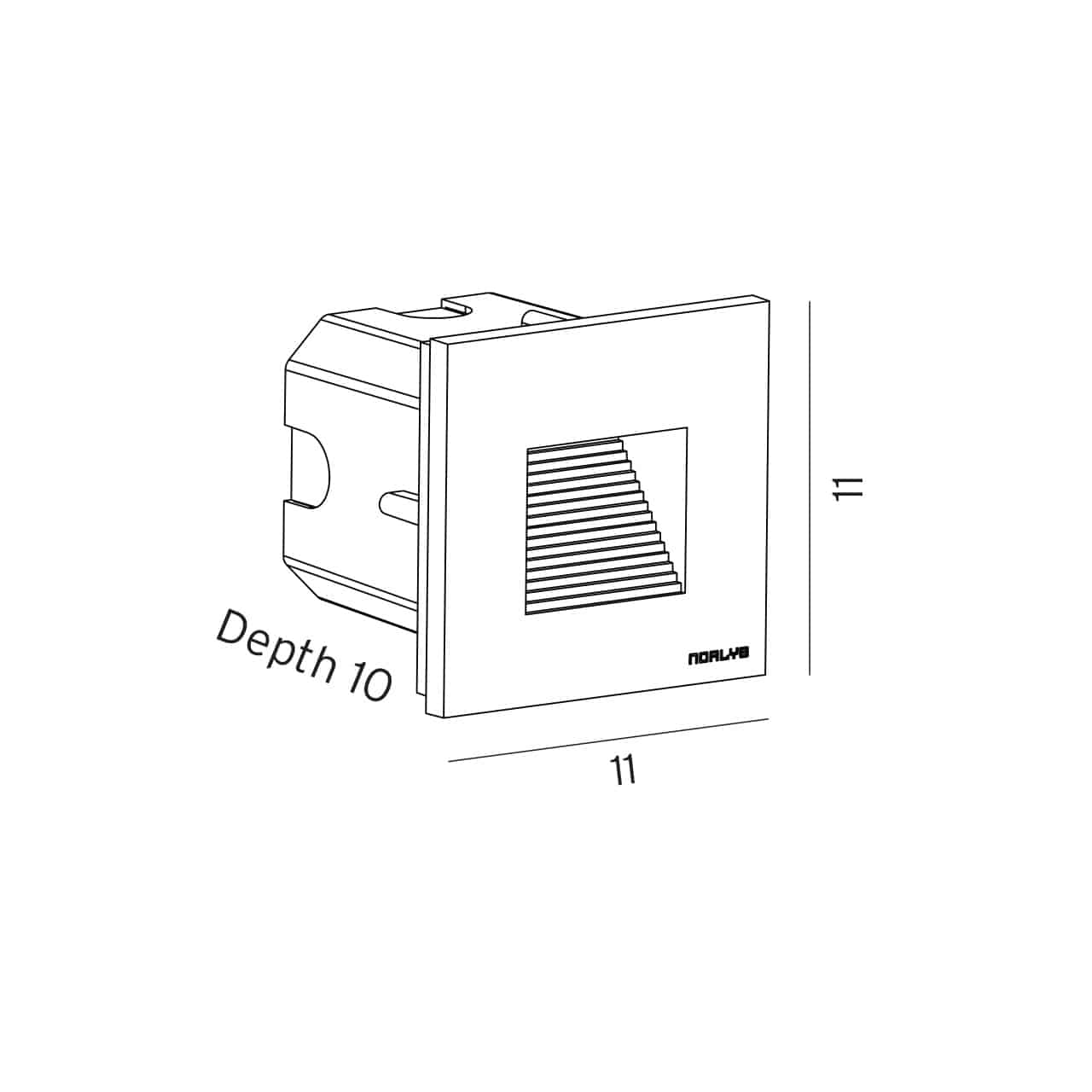 Oprawa do wbudowania NAMSOS MINI LED 1340AL - Norlys - obrazek 2