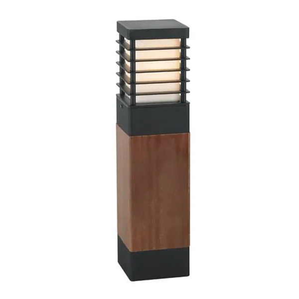 Lampa stojąca słupek drewno HALMSTAD 49CM 1400B - Norlys