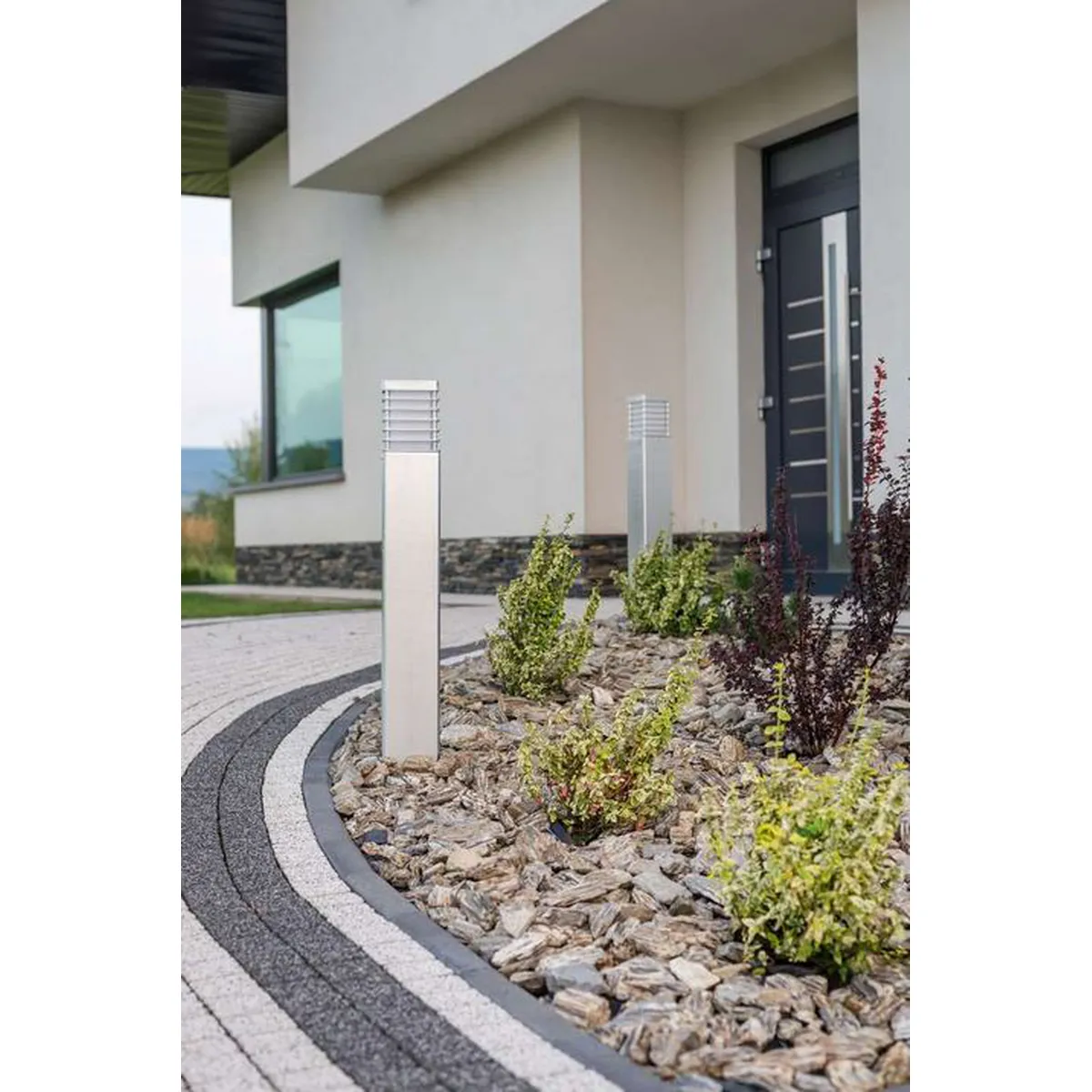 Lampa stojąca słupek drewno HALMSTAD 49CM 1400B - Norlys - obrazek 7