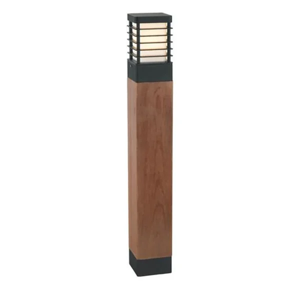 Lampa stojąca słupek drewno HALMSTAD 85CM 1410B - Norlys