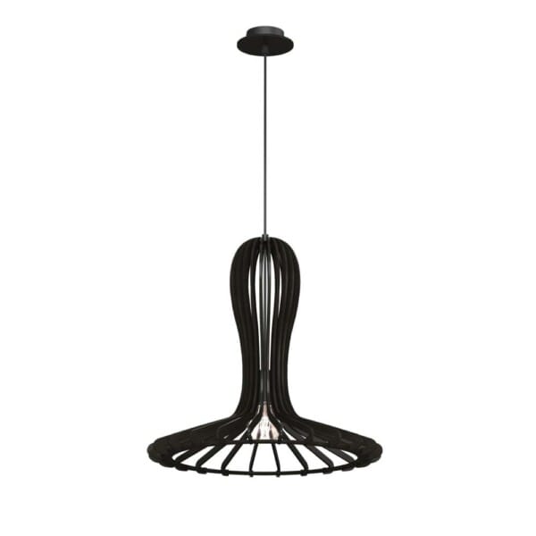 Lampa wisząca Rina - Czarna sklejka (460 mm) 5021 - Antigo