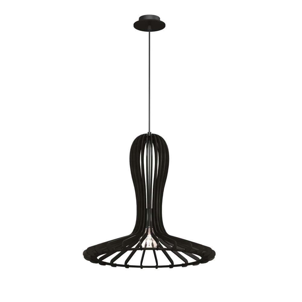 Lampa wisząca Rina - Czarna sklejka (460 mm) 5021 - Antigo