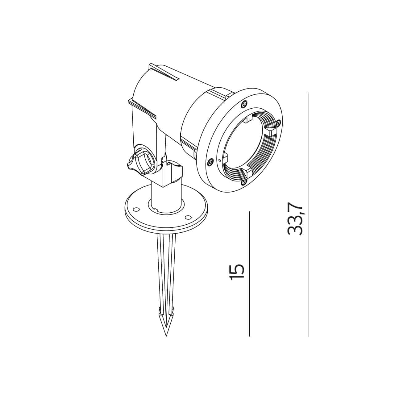 Reflektor ogrodowy SANDE LED 1593GR - Norlys - obrazek 3