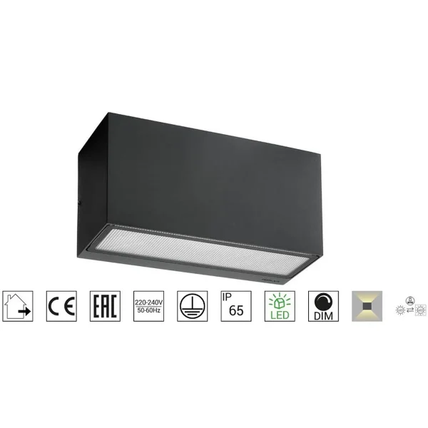 Kinkiet ASKER 1720 GRAPHITE - Norlys