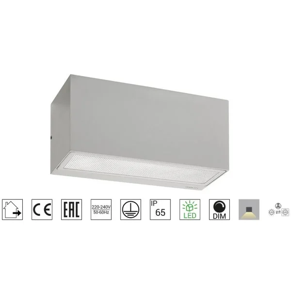 Kinkiet ASKER 1726 SREBRNY LED - Norlys