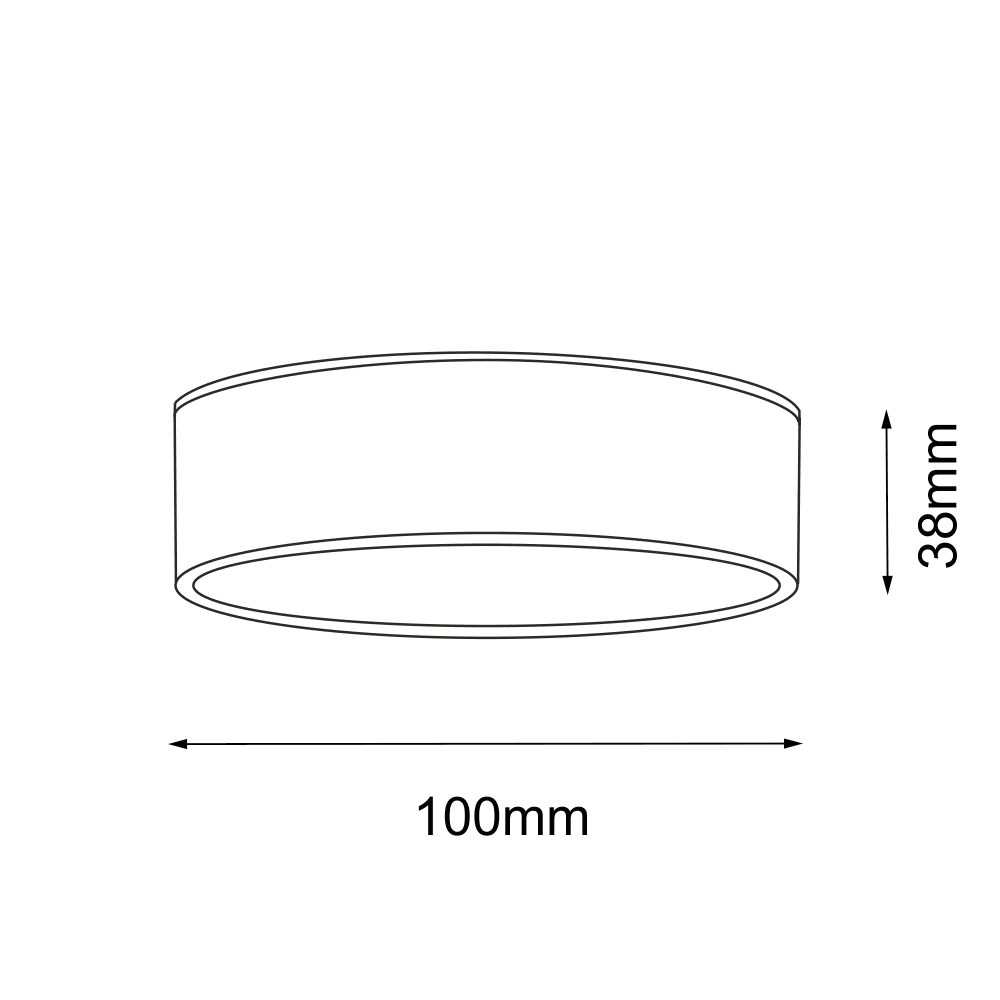 Plafon Tottori IL - Czarny IP44 (100 mm) 4000K 8575 - Antigo - obrazek 2