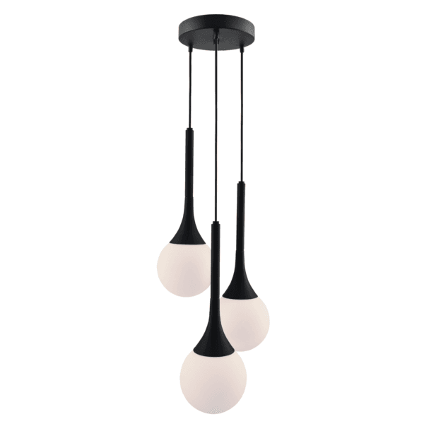 Lampa wisząca Jun 3 - Czarna (200 mm) 5170 - Antigo