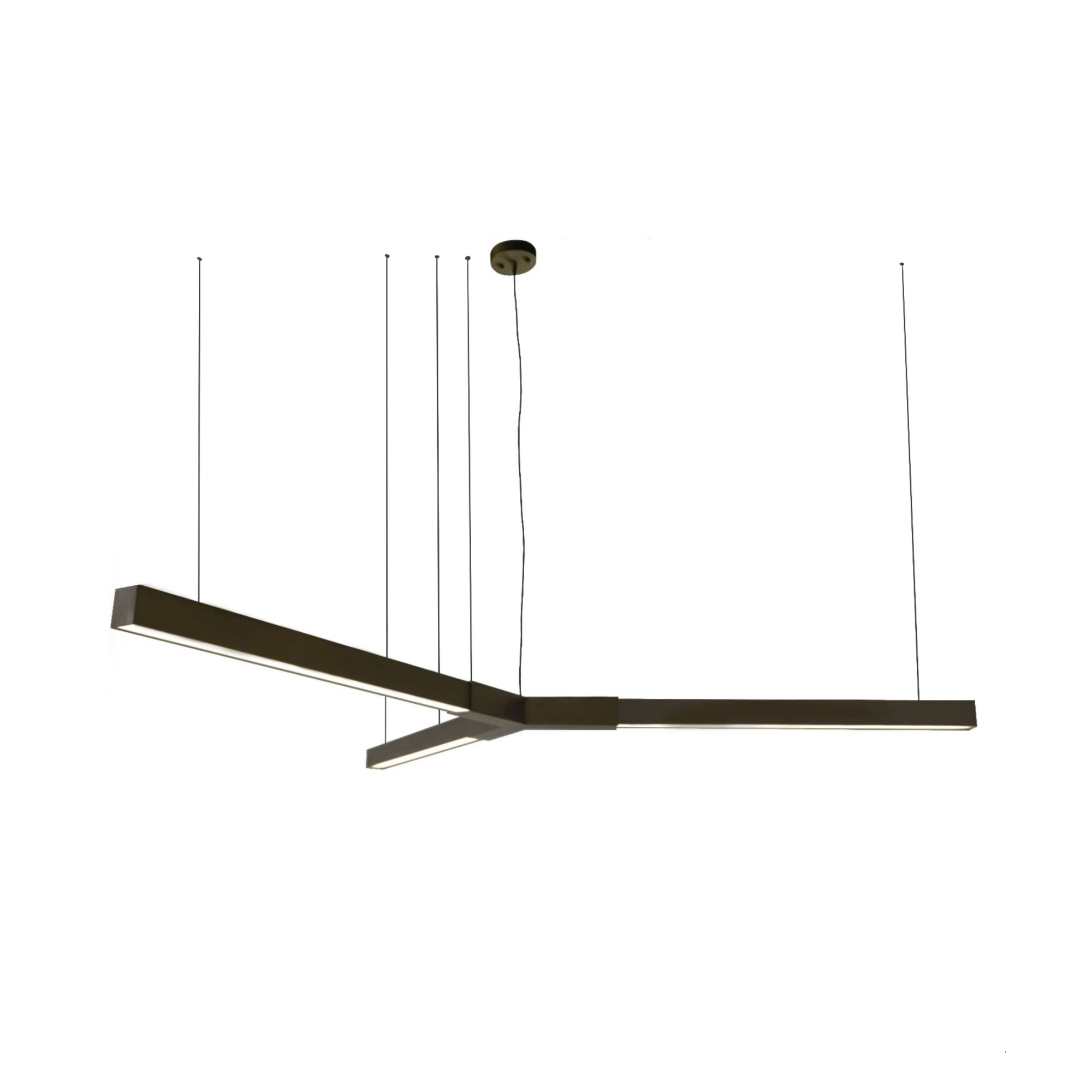 Lampa wisząca TRIKAL Z mosiądz patyna mat średnica 174 cm 3000K 5222 - Antigo