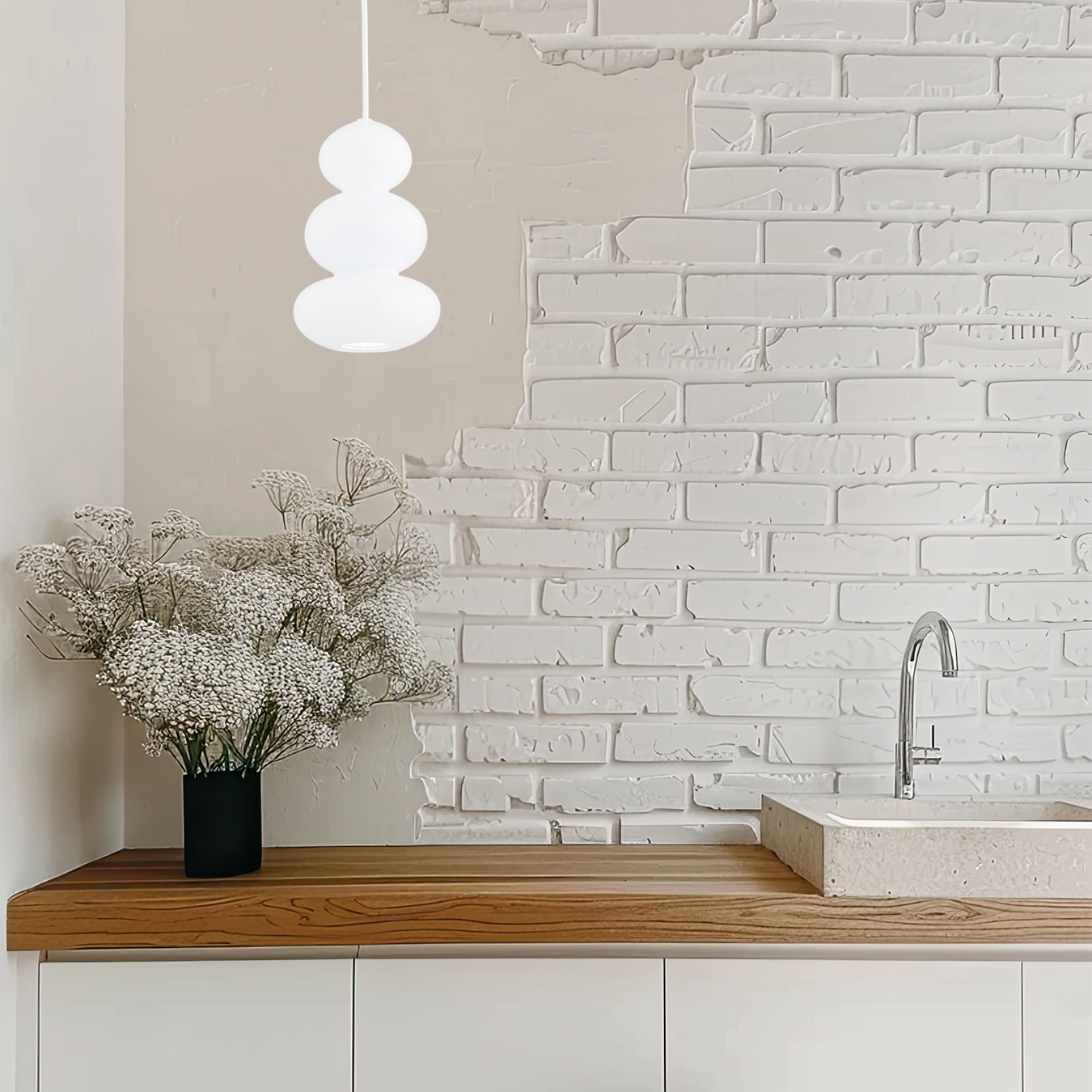 Lampa wisząca ORLANDO biały połysk 8824 - Argon - obrazek 4