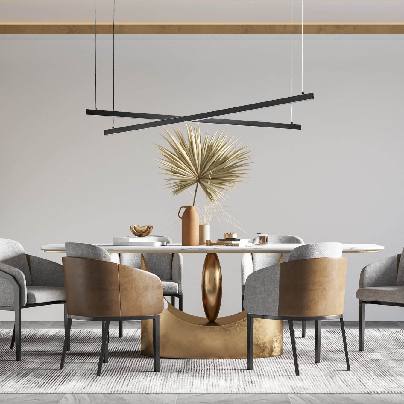 Lampa wisząca góra / dół MIAMI 8838 - Argon - obrazek 2