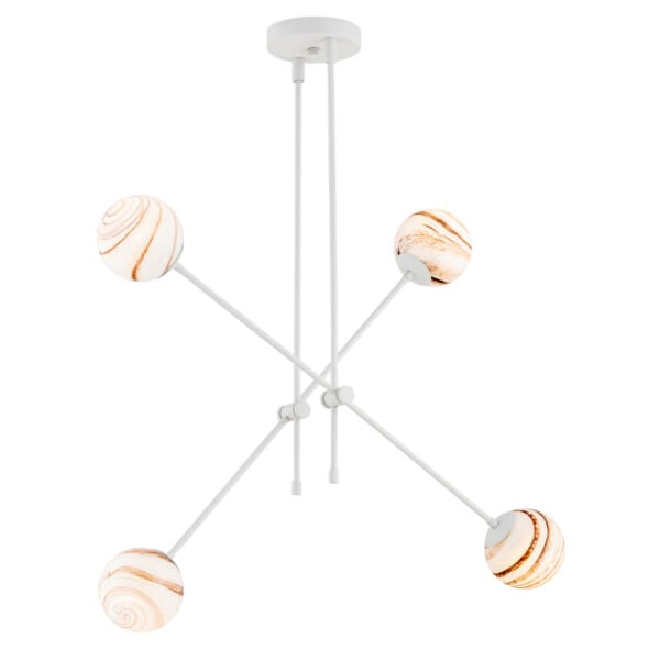 Lampa wisząca ABSOS 1841 alabastrowe kule biała - Argon