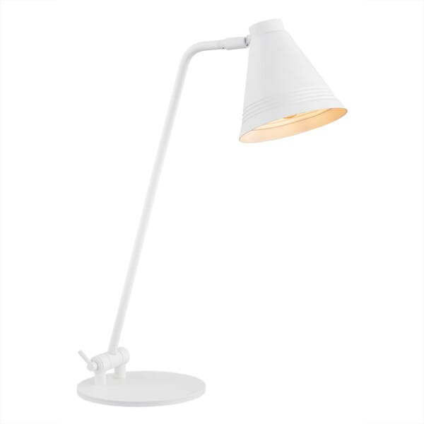 Lampa stołowa na biurko biała AVALONE 8000 - Argon