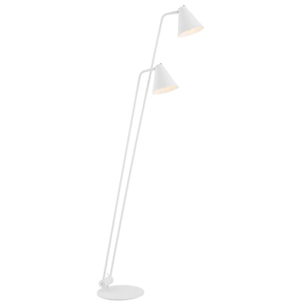 Lampa podłogowa biała podwójna AVALONE 7076 - Argon