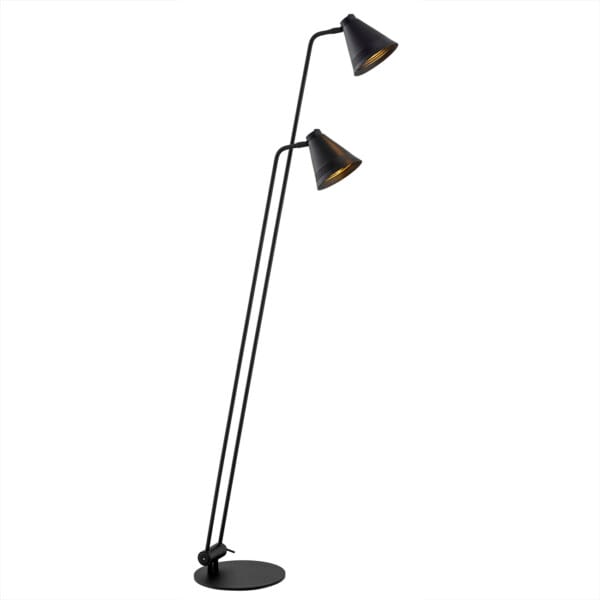 Lampa podłogowa czarna podwójna AVALONE 7077 - Argon