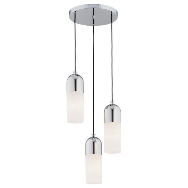 Lampa nad stół wisząca nowoczesna BURGOS 1465 chromowana szklana - Argon