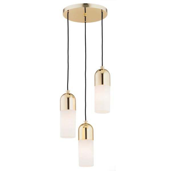 Lampa nad stół wisząca nowoczesna BURGOS 1466 złota designerska - Argon