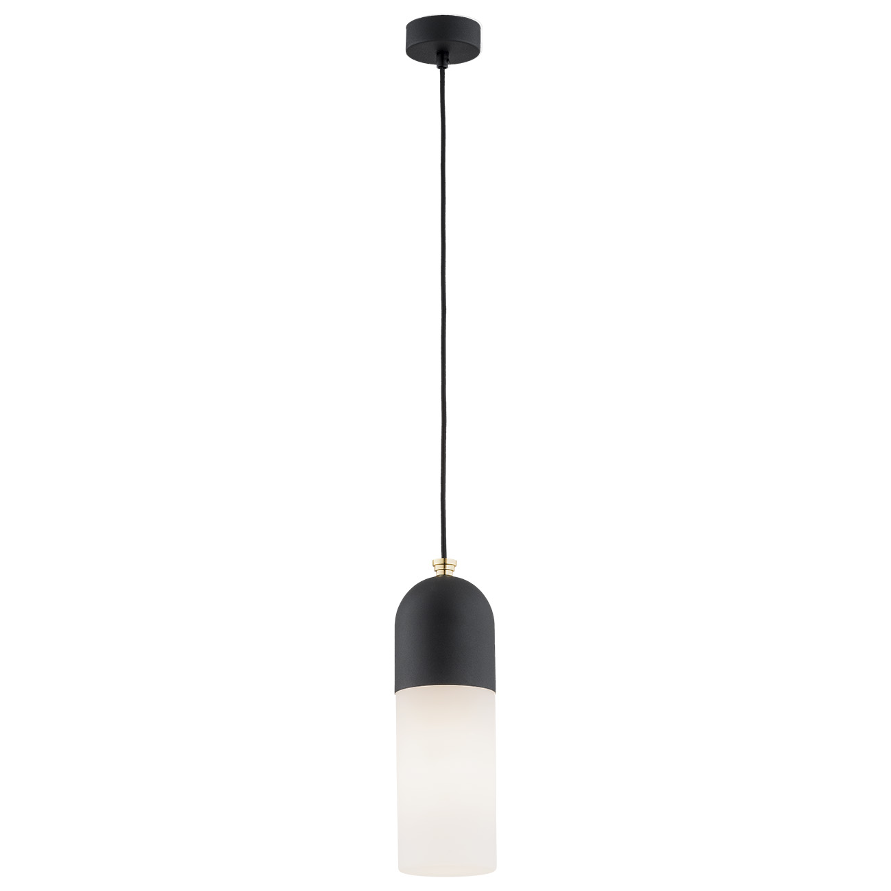 Lampa wisząca nowoczesna szklana BURGOS 4213 czarna - Argon