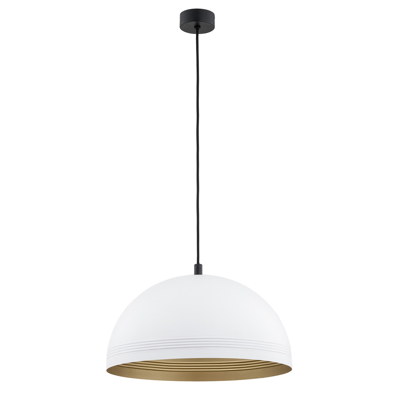 Lampa wisząca stalowa BONITA 8241 biel ze złotem - Argon - obrazek 2