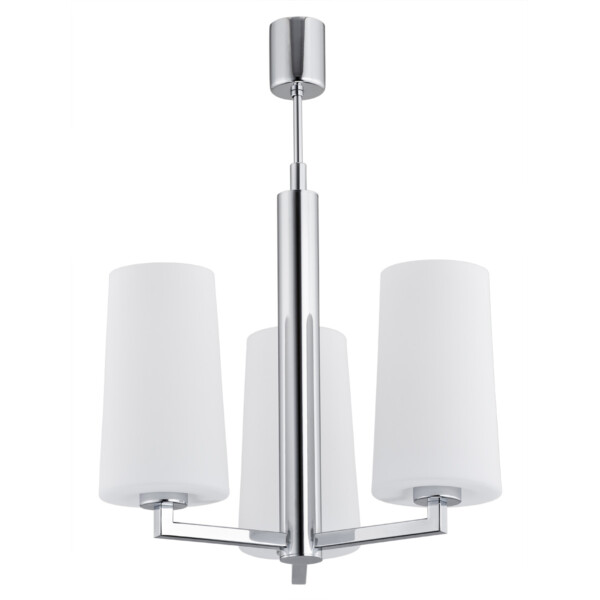 Żyrandol nowoczesny CAMELOT 1224 biel i chrom – Argon