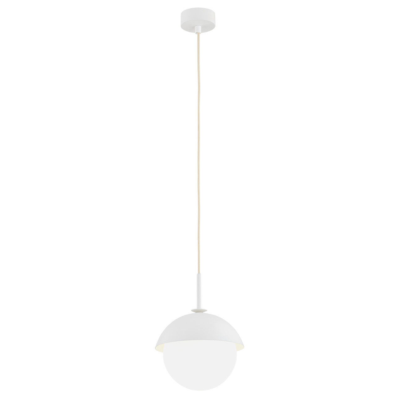 Lampa wisząca szklana kula CAPPELLO 8294 biała - Argon