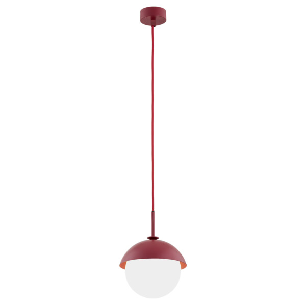 Lampa wisząca szklana kula CAPPELLO 8296 czerwona - Argon