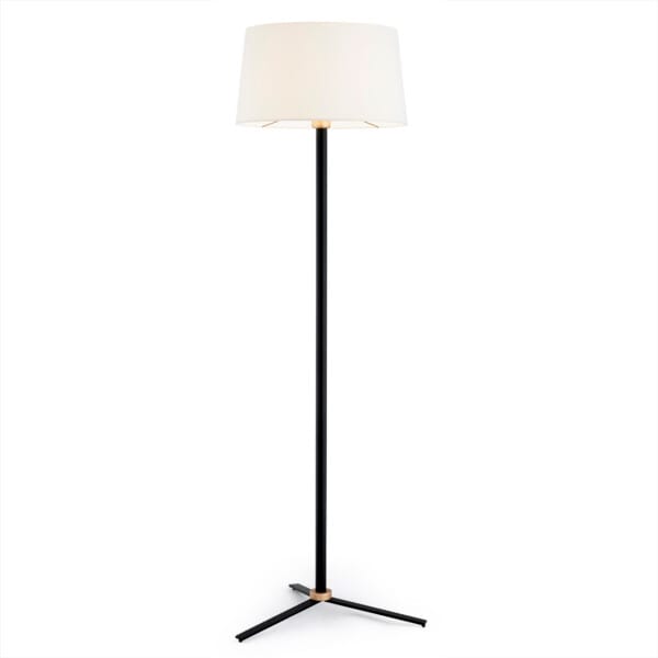 Lampa podłogowa czarna z abażurem CAVALINO 8308 - Argon