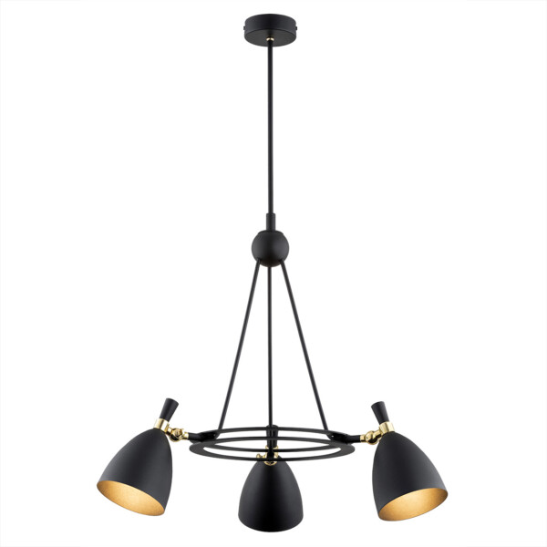Żyrandol nowoczesny CHARLOTTE 6149 czarny - Argon