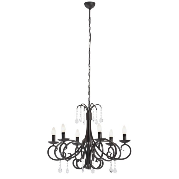 Żyrandol modern chic DIADEMA 2562 czarny - Argon