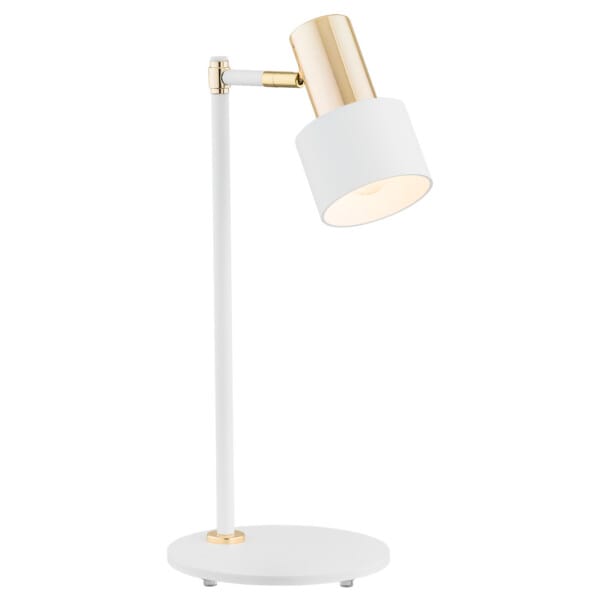 Lampa stołowa biała ze złotem DORIA 4256 - Argon