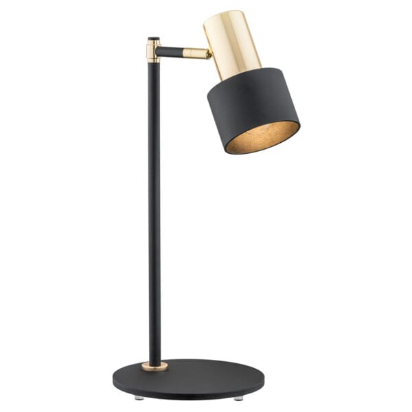 Lampa stołowa czarna ze złotem DORIA 4257 - Argon