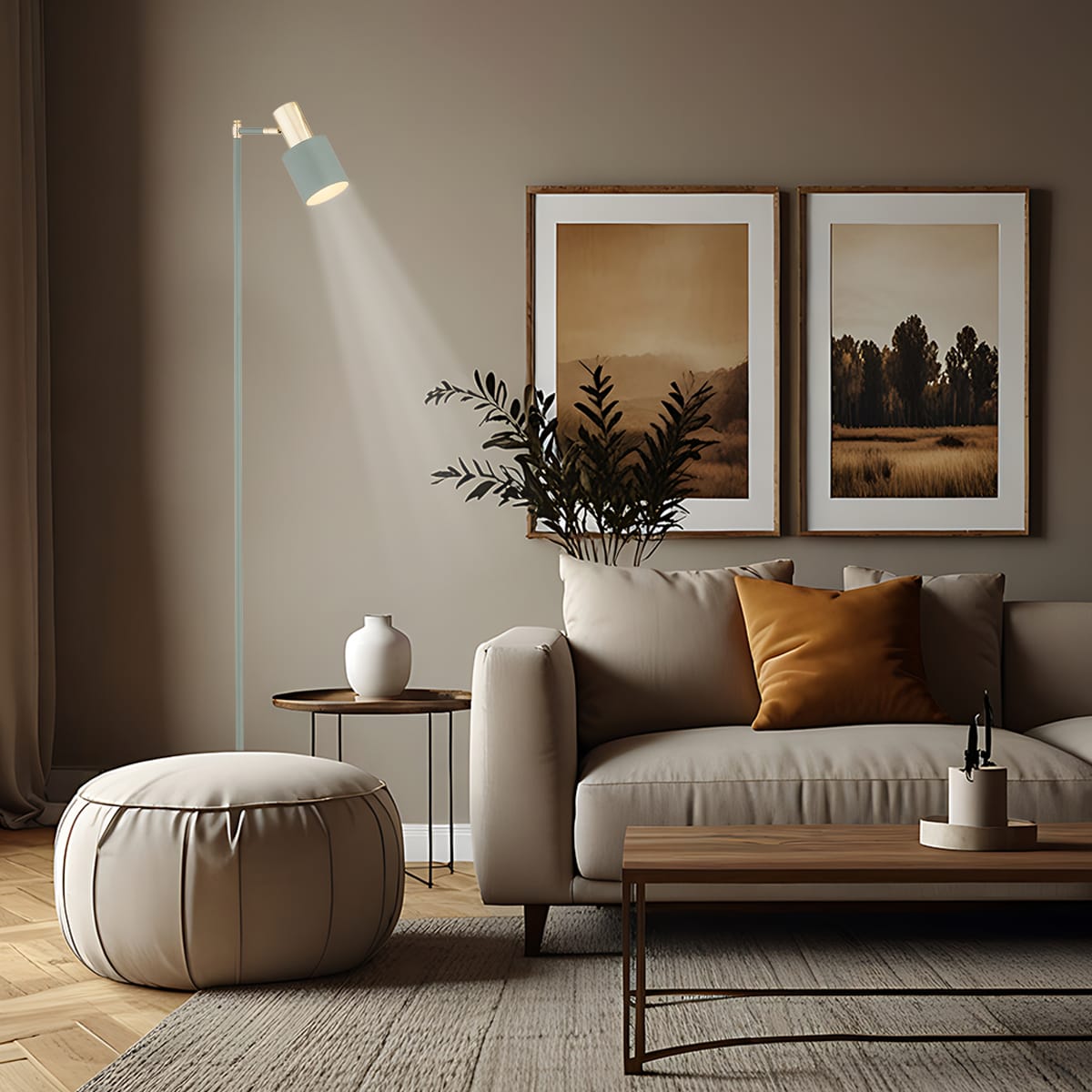 Lampa podłogowa minimalistyczna szałwiowa DORIA 4271 - Argon - obrazek 3