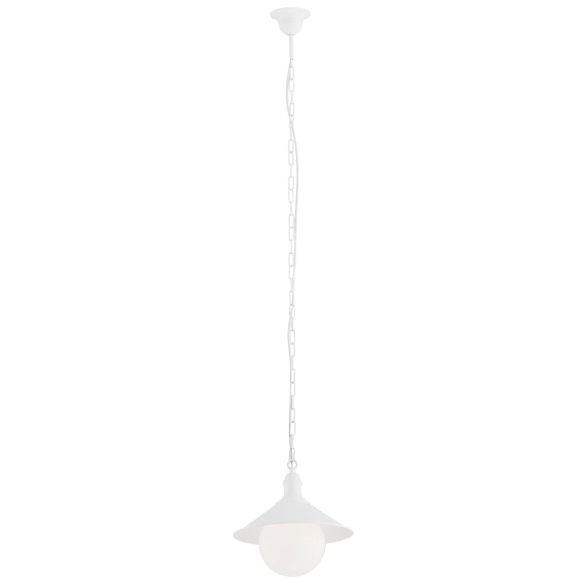 Lampa loft wisząca ERBA BIS 3296 ogrodowa biała - Argon