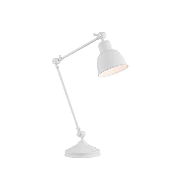 Lampa stołowa EUFRAT 3194 retro biała - Argon