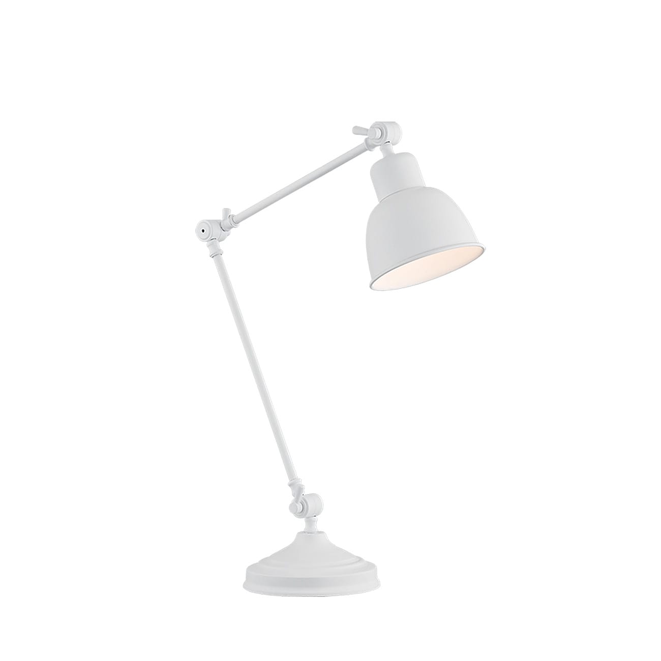 Lampa stołowa EUFRAT 3194 retro biała - Argon