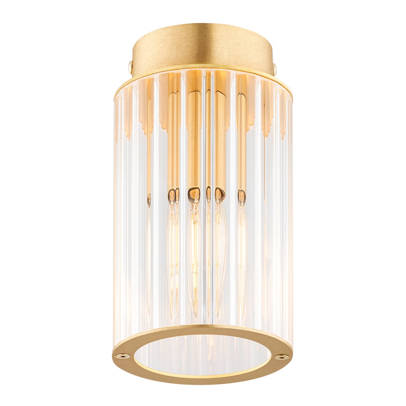 Lampa sufitowa reflektor HAMPTON 8501 szkło z mosiądzem - Argon