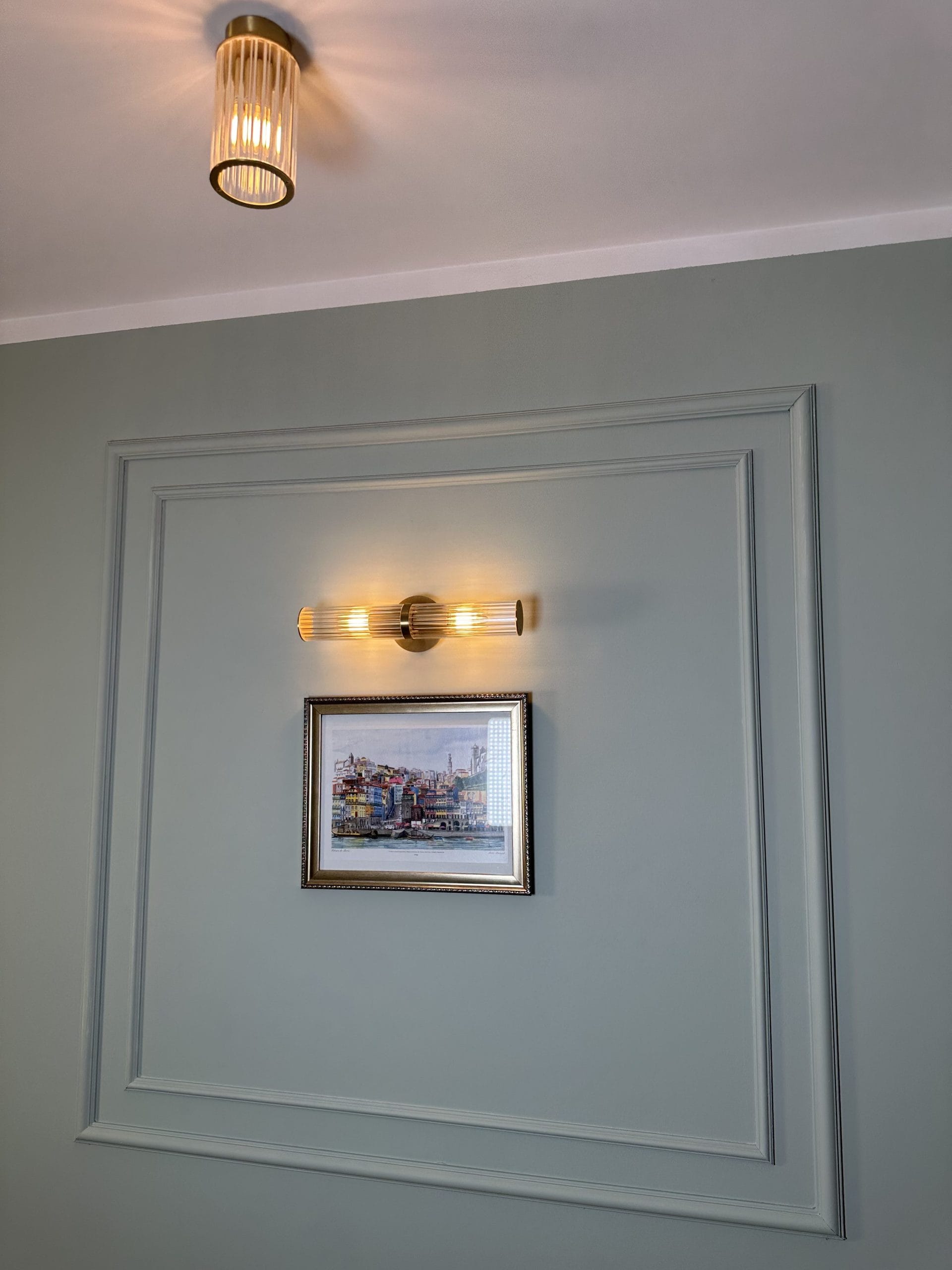 Lampa sufitowa reflektor HAMPTON 8501 szkło z mosiądzem - Argon - obrazek 3