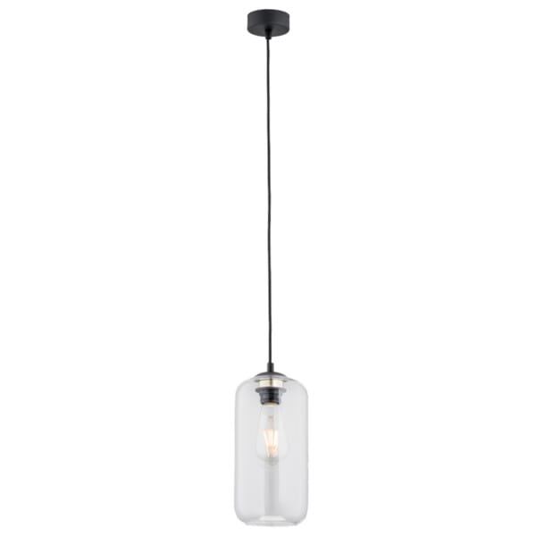 Lampa stylowa wisząca KALIMERA 4039 szklana czarna – Argon