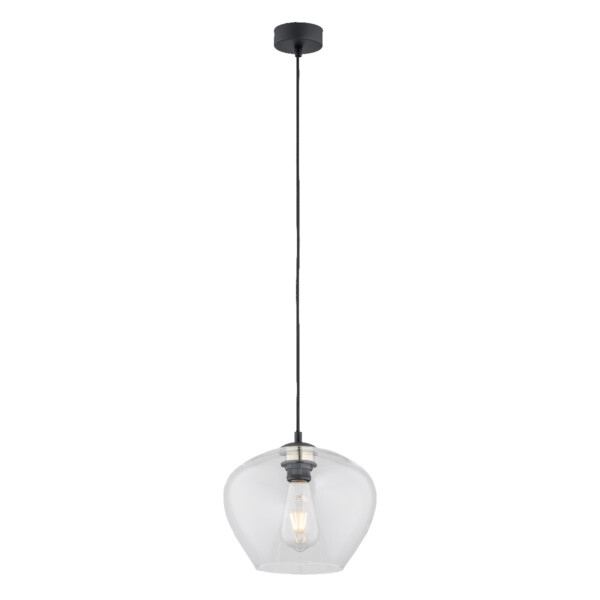 Lampa wisząca stylowa KALIMERA 4043 szklana czarna – Argon