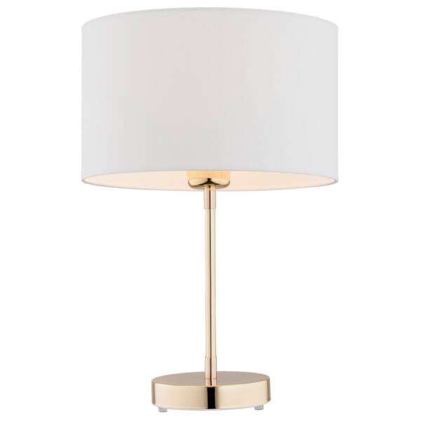 Lampa stołowa KARIN 4301 biało-złota hotelowa - Argon