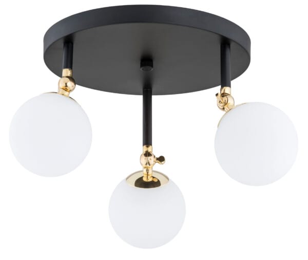Lampa sufitowa retro LATINA 1436 na kole czarna – Argon