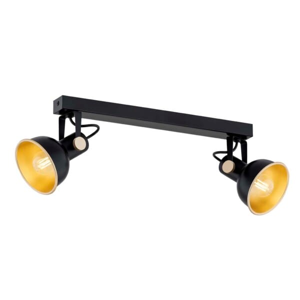 Plafon reflektory na listwie LENORA 7142 czarny - Argon