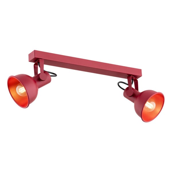 Plafon reflektory na listwie LENORA 7173 czerwony - Argon